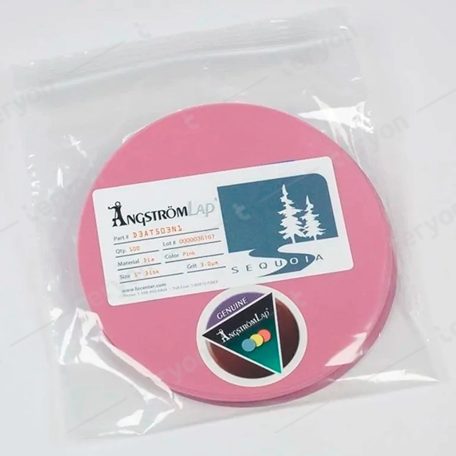 ÅngströmLap® Sequoia Diamond Lapping Film Disc - 5 inch 3µm (micron)