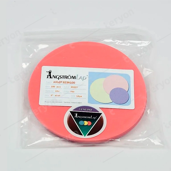 ÅngströmLap® Aluminum Oxide Lapping Film Disc - 5 inch 12µm (micron)