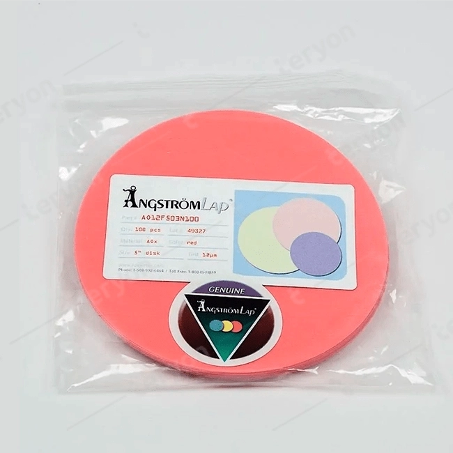 ÅngströmLap® Aluminum Oxide Lapping Film Disc - 5 inch 12µm (micron)